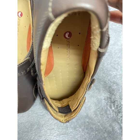 Clarks Un.Loop Women’s Brown Leather Ortholite Slip On Shoes Size 7 M - Picture 10 of 16